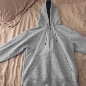 Grey Zip up Champion Sweater